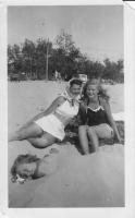 Ottawa Beach 1948 ; Barbara Jean (Lowing) Brink and Lois