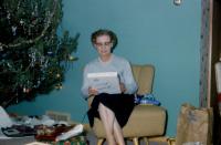 Christmas 1958. Jennie (Elzinga) Brink (Mom) at Kenneth Dale Brink & Janice "Janey" (Hondred) Brink residence