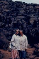 1960. Medicine Bow, Wyoming.  Gladys (De Neff) Hubbard, Doris (De Neff) Lowing (Mom)
