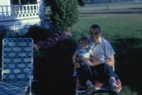 1962. Irwin Jay Brink with Jeanne Marie Brink at the Harold C. Lowing Farm - 3695 Bauer road, Jenison, Michigan (Summer)