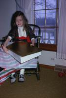 Christmas 1969. Anne Renee Brink at Harold C. Lowing Farm - 3695 Bauer road, Jenison, Michigan.