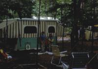 July, 1970. Camping at Interlochen State Park. Jeanne Marie Brink, Mary Lynne Brink, Anne Renee Brink
