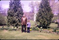 Harold Crandal Lowing (Dad). and Robert Lowing Brink "Dad and Robert". Harold C. Lowing Farm - 3695 Bauer road, Jenison, Michigan