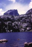 July, 1972. Hallets Peak from Bear Lake (Rocky Mountain National Park, Colorado)