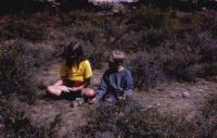 July, 1972. Jeanne Marie Brink and Phillip Tanis. Moraine Park Campground (Rocky Mountain National Park, Colorado)