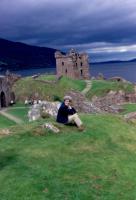 July, 1987. Barbara Jean (Lowing) Brink at Urguhart Castle, Scotland.