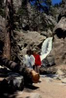 May, 1990. Mother's Day. Anne Renee Brink and Barbara Jean (Lowing) Brink at Boulder Falls, Colorado.