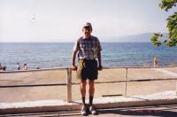 June, 1998. Irwin Jay Brink. Rest stop past Rivera on the Aegean.