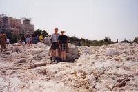 June, 1998. Athens, Greece (Areopagus) ; Irwin Jay Brink and Barbara Jean (Lowing) Brink. Where (the Apostle Paul) made a speech.